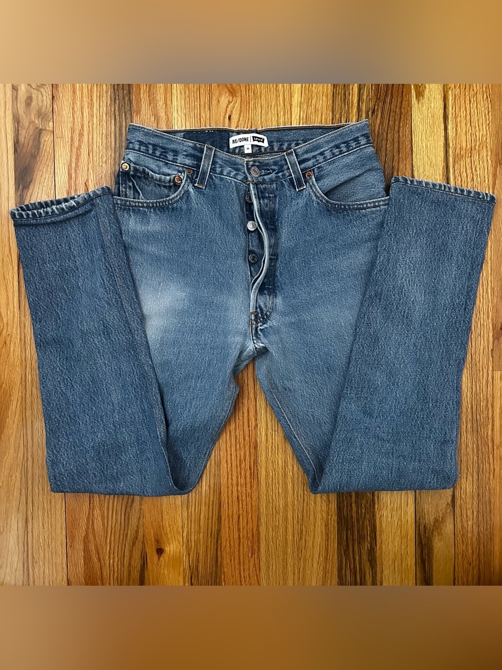 Redone Levi’s straight leg jeans